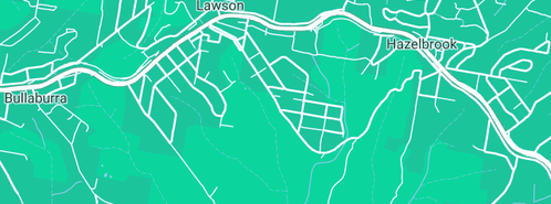 Map showing the location of Ian Ryall Plumbing Services in Lawson, NSW 2783