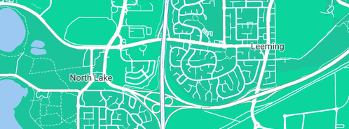 Map showing the location of Practical Plumbing & Gas in Leeming, WA 6149