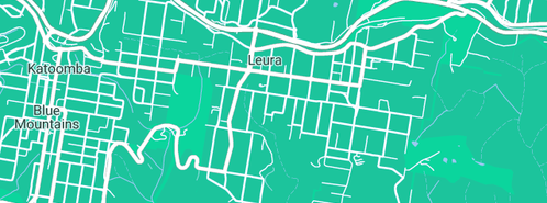 Map showing the location of MJ Plumbing Draining & Gasfitting Pty Ltd in Leura, NSW 2780