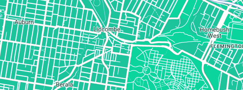 Map showing the location of Nuflow Sydney Metro in Lidcombe, NSW 2141