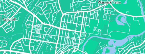 Map showing the location of Nathan Sellings Plumbing in Liverpool Westfield, NSW 2170