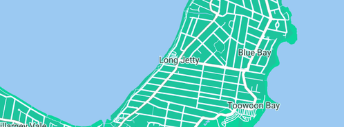 Map showing the location of MW Plumbing and Bathrooms in Long Jetty, NSW 2261