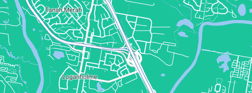 Map showing the location of 'Flush-It' Drainage in Loganholme, QLD 4129