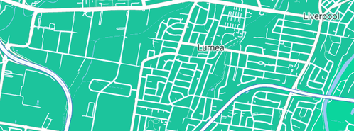 Map showing the location of Crescent Star Plumbing Pty Ltd in Lurnea, NSW 2170