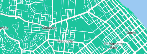 Map showing the location of Potter & Sons Plumbing Services in Manunda, QLD 4870