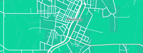 Map showing the location of S J Pinelli Plumbing in Manjimup, WA 6258