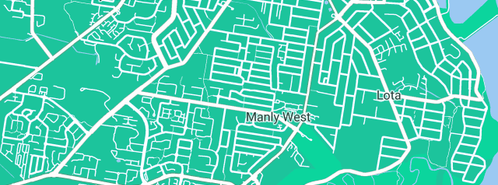 Map showing the location of JRP Plumbing & Gas in Manly West, QLD 4179