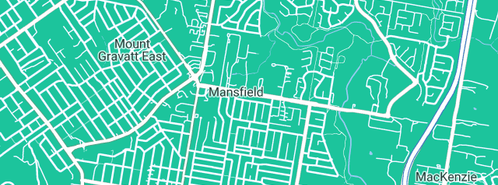 Map showing the location of Carindale Plumbing in Mansfield, QLD 4122