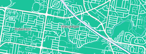 Map showing the location of Sunnnybank Plumbers in Macgregor, QLD 4109