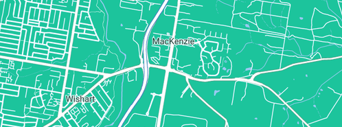 Map showing the location of Encano Plumbing & Draining in Mackenzie, QLD 4156