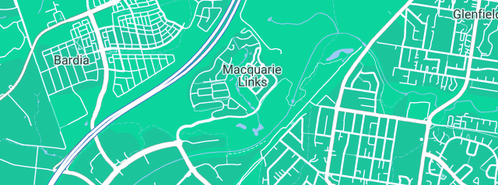 Map showing the location of A & N Plumbing Group in Macquarie Links, NSW 2565