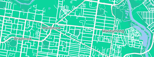 Map showing the location of R. E. Knox Plumbing in Maidstone, VIC 3012