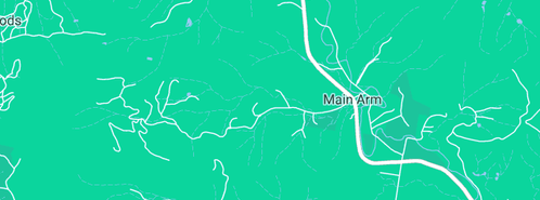 Map showing the location of Canabou in Main Arm, NSW 2482