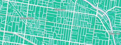 Map showing the location of R W Stevens Plumbing in Malvern, VIC 3144