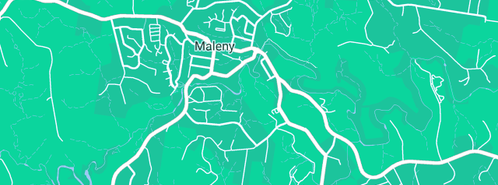 Map showing the location of Kr plumbing & gasfitting in Maleny, QLD 4552