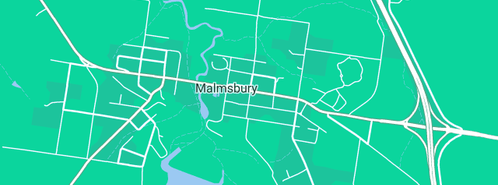 Map showing the location of Malmsbury Plumbing Service in Malmsbury, VIC 3446