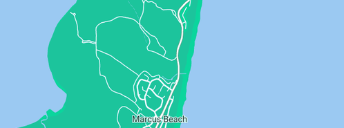 Map showing the location of Brooke Plumbing and Gas in Marcus Beach, QLD 4573