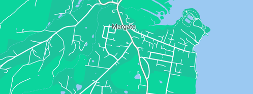 Map showing the location of Keogh Plumbing Pty Ltd in Margate, TAS 7054