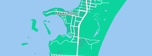 Map showing the location of N & M Jones Plumbing Services in Marks Point, NSW 2280