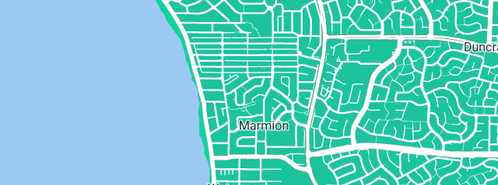 Map showing the location of Renew Renovations And Building Pty. Ltd. in Marmion, WA 6020