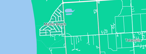 Map showing the location of Adelaide Waterpipe Replacement Service in Maslin Beach, SA 5170