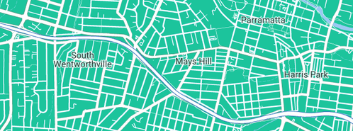 Map showing the location of R Laurence Plumbing in Mays Hill, NSW 2145