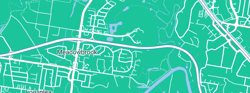 Map showing the location of Adept Plumber and Gas in Meadowbrook, QLD 4131