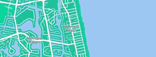 Map showing the location of Solve Plumbing And Air-Conditioning in Mermaid Beach, QLD 4218