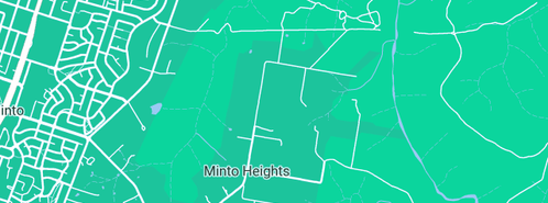 Map showing the location of Val's Plumbing Services in Minto Heights, NSW 2566