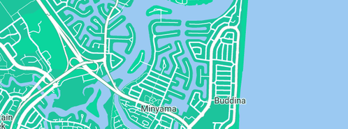 Map showing the location of Suncity Hot Water Plumbing in Minyama, QLD 4575