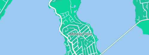 Map showing the location of Ratcliffe Tony in Midway Point, TAS 7171