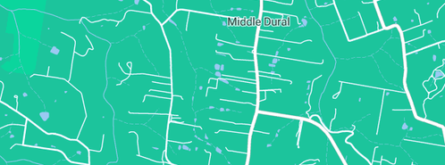 Map showing the location of Frostys Plumbing Pty Ltd in Middle Dural, NSW 2158