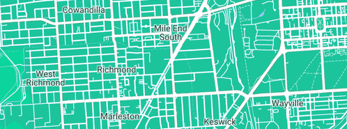 Map showing the location of AG Plumbing Services in Mile End South, SA 5031