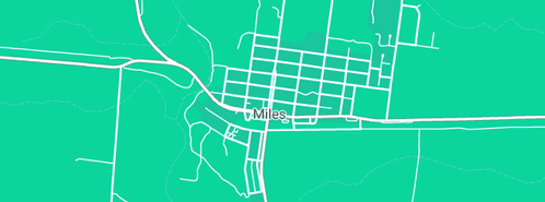 Map showing the location of J Mullins Plumbing in Miles, QLD 4415