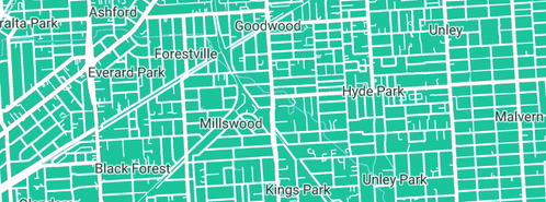 Map showing the location of Mr Emergency Plumbing Millswood in Millswood, SA 5034