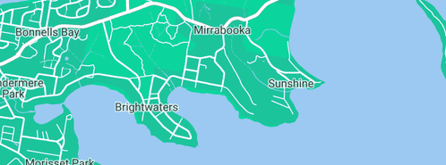 Map showing the location of Wayne Cini in Mirrabooka, NSW 2264