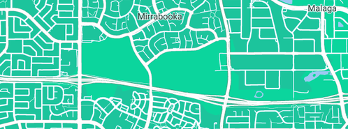 Map showing the location of Morley Plumbing in Mirrabooka, WA 6061