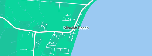 Map showing the location of GLP Plumbing in Mission Beach, QLD 4852