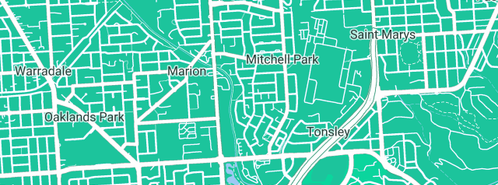 Map showing the location of Drain Cleaning Services Pty Ltd in Mitchell Park, SA 5043