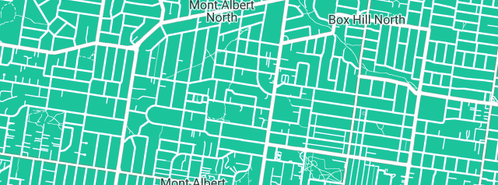 Map showing the location of Graeme Bevis Plumbing in Mont Albert North, VIC 3129