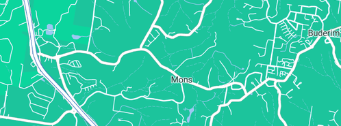 Map showing the location of Perren & Penny Civil & Plumbing Contractors in Mons, QLD 4556