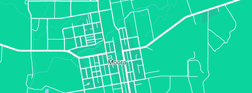 Map showing the location of Hendos Plumbing in Moora, WA 6510