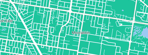 Map showing the location of O'Shea Plumbing in Moorabbin, VIC 3189