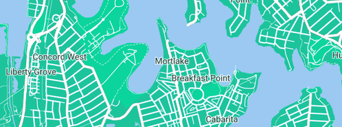 Map showing the location of Murphy Rick Plumbing in Mortlake, NSW 2137