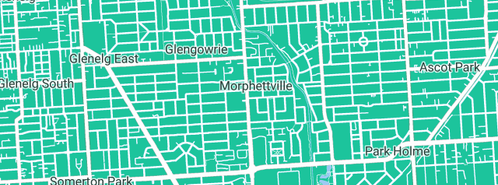 Map showing the location of Melbourne Hot Water in Morphettville, SA 5043