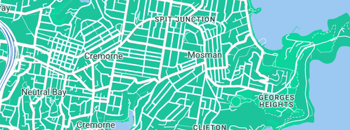 Map showing the location of Bron Mackney Plumbing Services in Mosman, NSW 2088