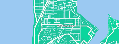 Map showing the location of Jim's Plumbing Mosman Park in Mosman Park, WA 6012