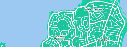 Map showing the location of Glens Plumbing in Mount Warrigal, NSW 2528