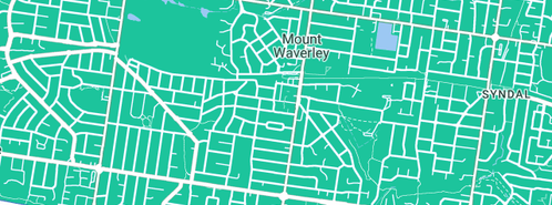 Map showing the location of PipeSafe Plumbing & Gas Pty Ltd in Mount Waverley, VIC 3149