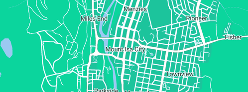 Map showing the location of Bax Plumbing Contractors Pty Ltd in Mount Isa, QLD 4825